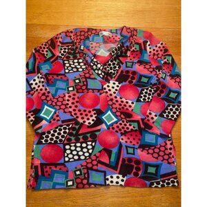 Hawa Yohji Geometric Print Sweater-38